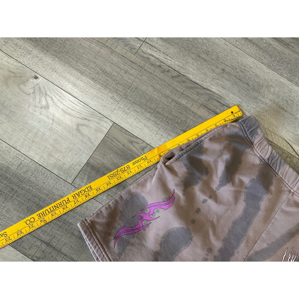 New Girl Order Wild Ride Graphic Tie Dye Sweat Shorts Mauve Grey Size 14 - Picture 7 of 10